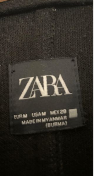 abrigo negro de Sra