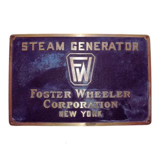 Placa Original Caldera Central Térmica de Carbón