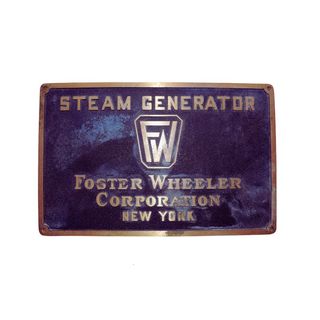 Placa Original Caldera Central Térmica de Carbón