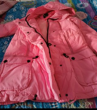 Piumino lungo donna Fluo