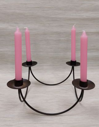 Candelabro hierro 4 velas