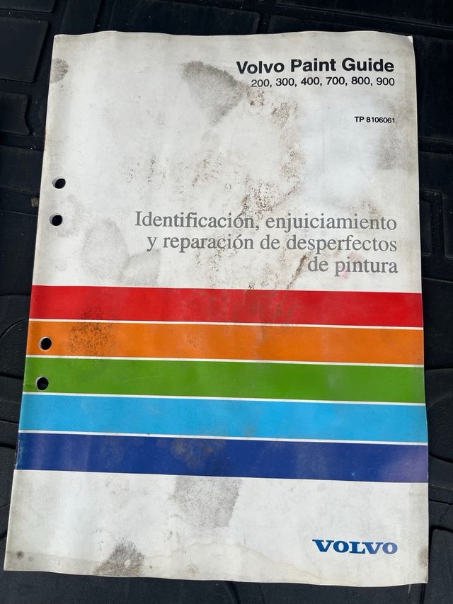 CATALOGO PINTURAS VOLVO 200,300, 400, 700, 800,900