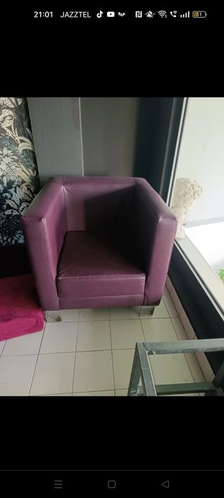 Sillon purpura piel OFERTA LLevando más de uno