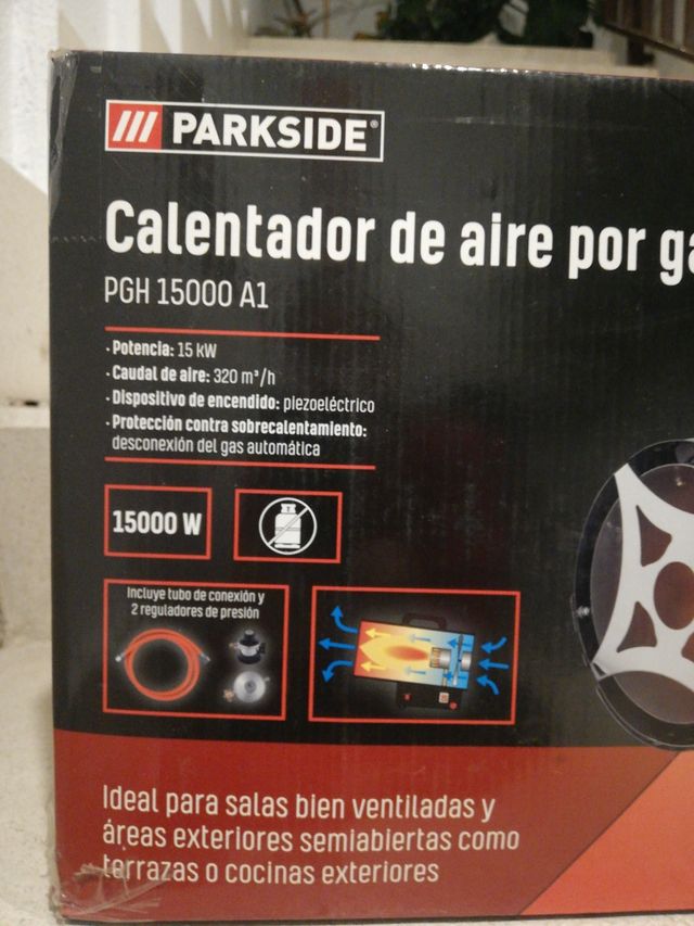 Calentador de aire por gas