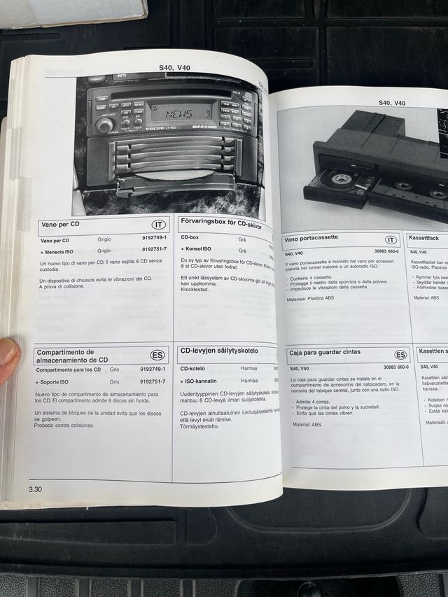 CATALOGO ACCESORIOS VOLVO S40 S60