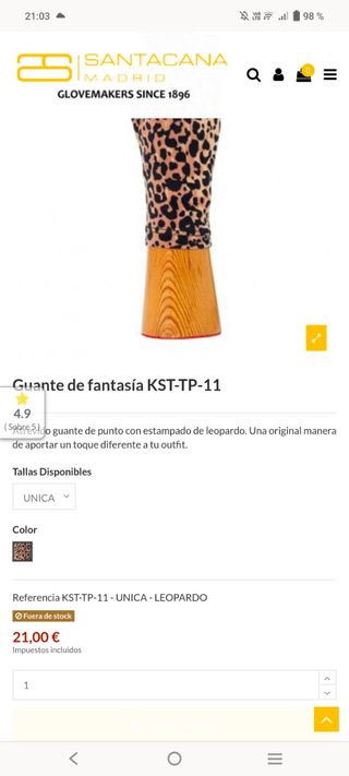 Guantes Chica nuevos