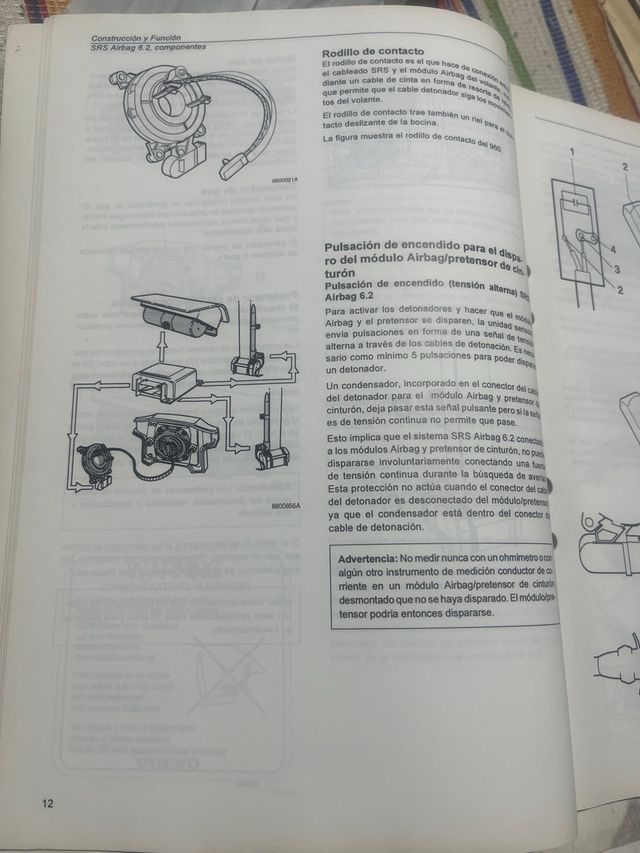 MANUAL SERVICIO VOLVO 940, 960 SRS AIRBAGS