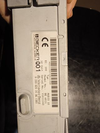 Radio Mercedes Original Modelo BE 6011
