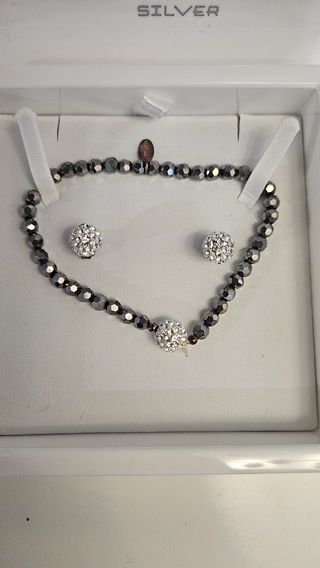 Conjunto pulsera y pendientes LOTUS