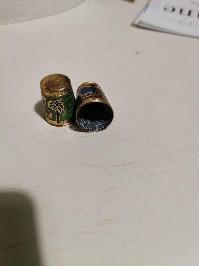 Ditali dipinti a mano vintage