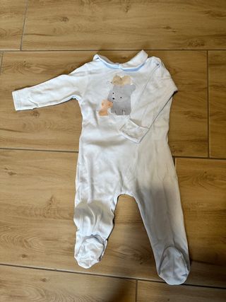 tutina cotone neonato azzurro 6-9 mesi 68 cm