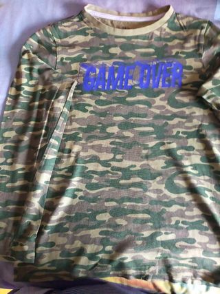 Camiseta militar niño talla 11-12