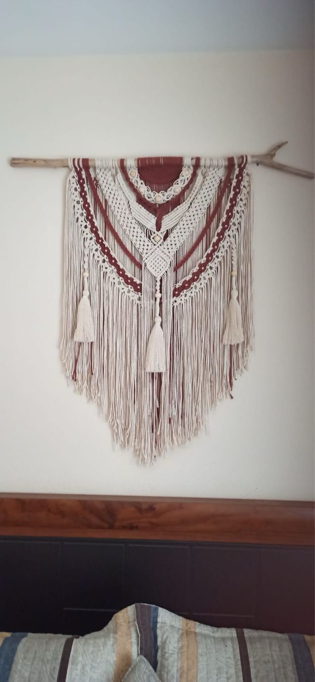 Tapiz macrame artesanal