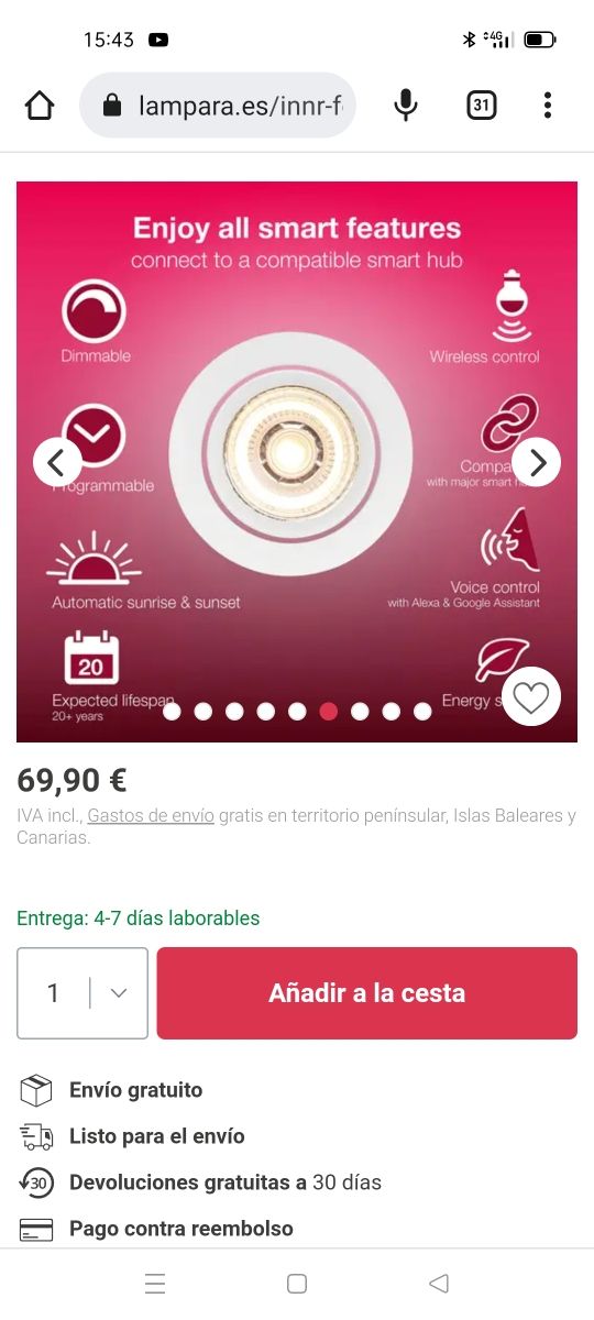 Focos led con WIFI