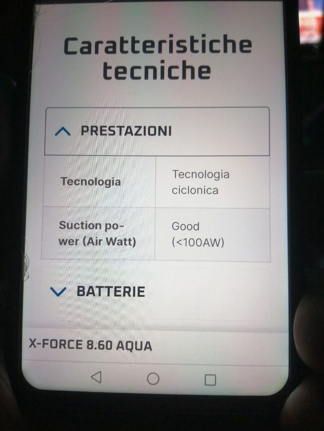 Aspirabriciole Senza Fili, 120W