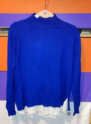 Jersey azul con faldón XL