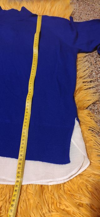 Jersey azul con faldón XL