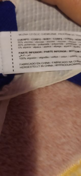 Jersey azul con faldón XL