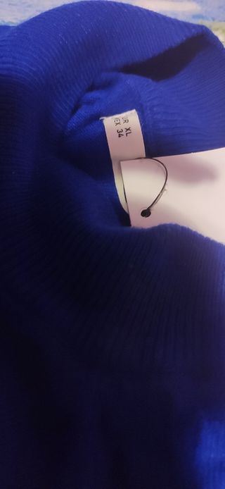 Jersey azul con faldón XL