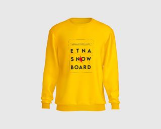 Felpa Etnasnow Square Yellow