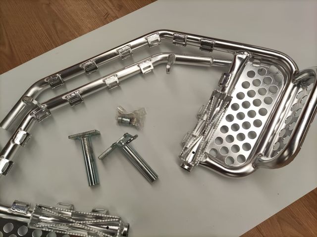 YAMAHA YFZ 450 PARRILLAS CON TALONERA, EN ALUMINIO