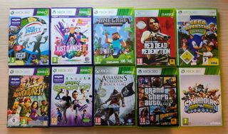 10 juegos de XBOX 360