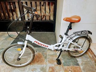 BICICLETA PLEGABLE FIRST CLASS 2 MOMA Blanca