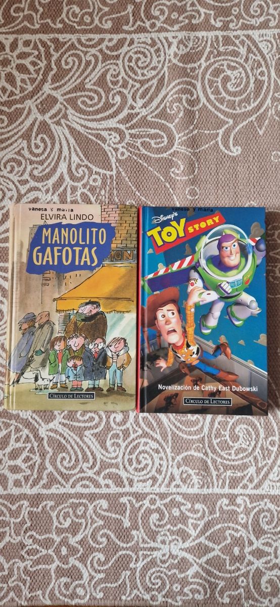 Libro manolito gafotas y Toy story