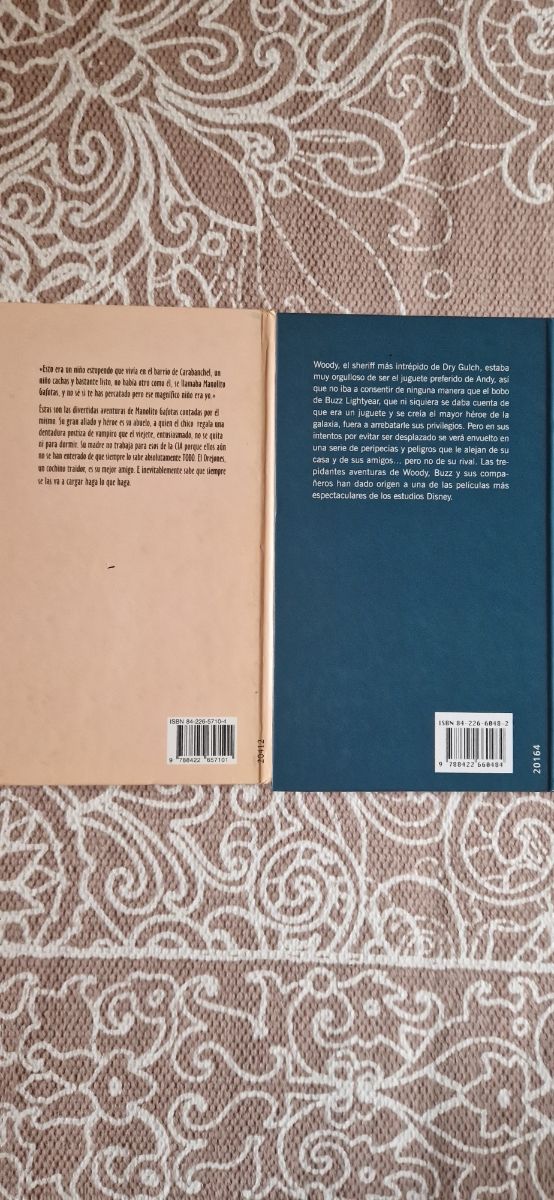 Libro manolito gafotas y Toy story