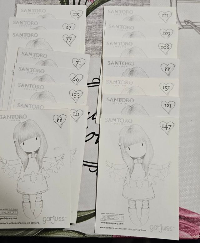 LOTE 20 CROMOS GORJUSS 2017