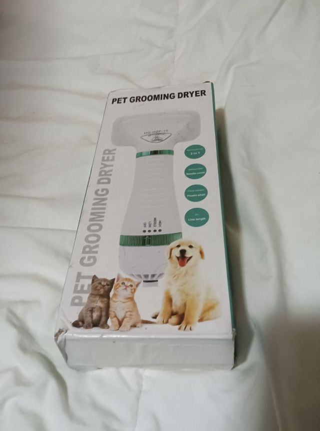 Secador-peine de puas para animales