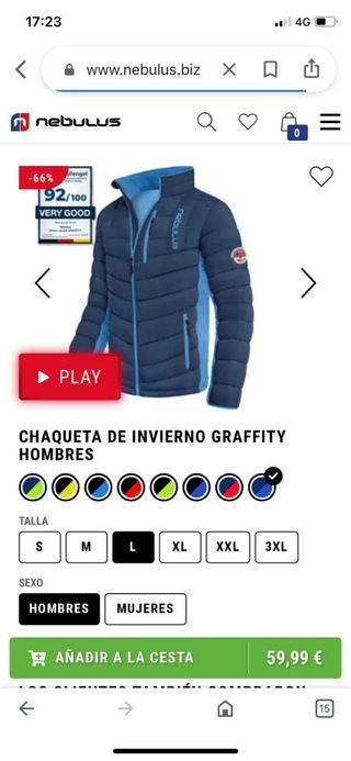 Chaqueta  ( anorak) nebulus