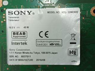 SONY 32WD600, TIRAS LED (ref,28)