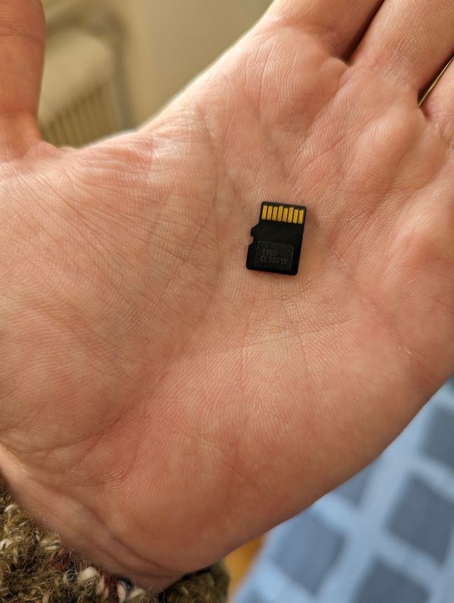 MicroSD Card 2 GB with SanDisk adapter