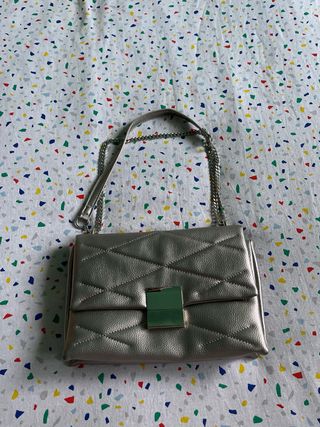 bolso plateado