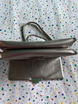 bolso plateado