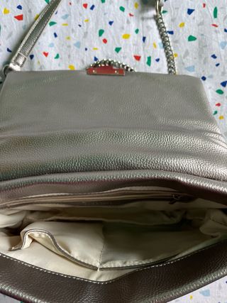 bolso plateado