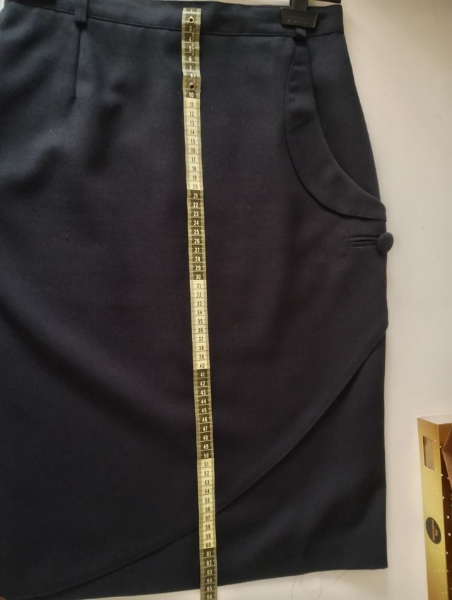 Gonna blu con taschino taglia 44 