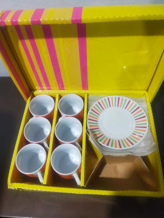 Juego de 6 tazas de cafe