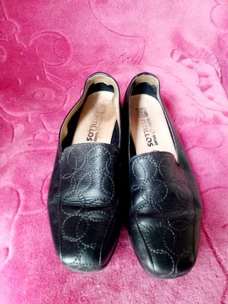 Mocasines Piel "PITILLOS" Talla 35 BILBAO 