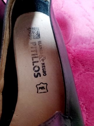 Mocasines Piel "PITILLOS" Talla 35 BILBAO 