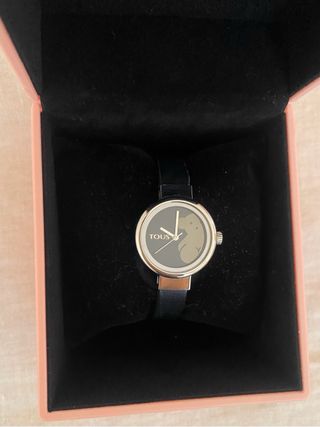 Reloj negro piel Tous