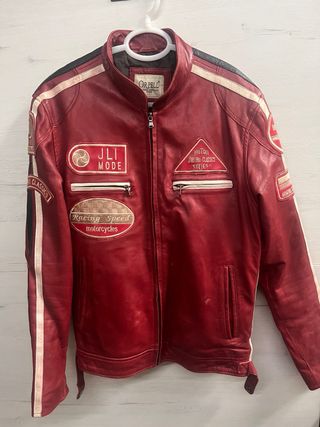 cazadora piel juvenil