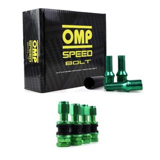 kit tornillos + valvulas para llanta colores omp