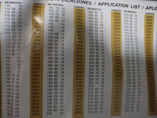 Cadenas de tela para la nieve. Tamaño ruedas 2803