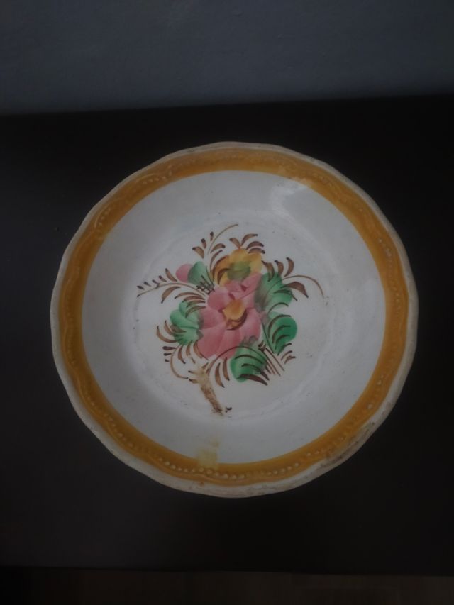 Platos de cerámica antiguos 1 siglo, mas regalo