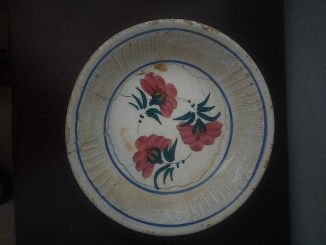 Platos de cerámica antiguos 1 siglo, mas regalo