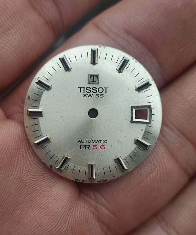 Esfera de reloj vintage Tissot PR516