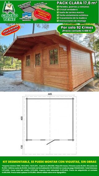 Bungalow - Camping - Casa de Madeira