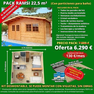Bungalow - Camping - Casa de Madeira